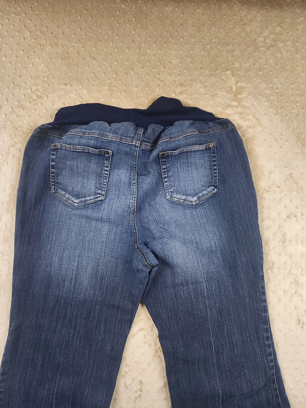Motherhood Maternity Bootcut Flare Jeans with Stretch Panel Plus-Size 1X